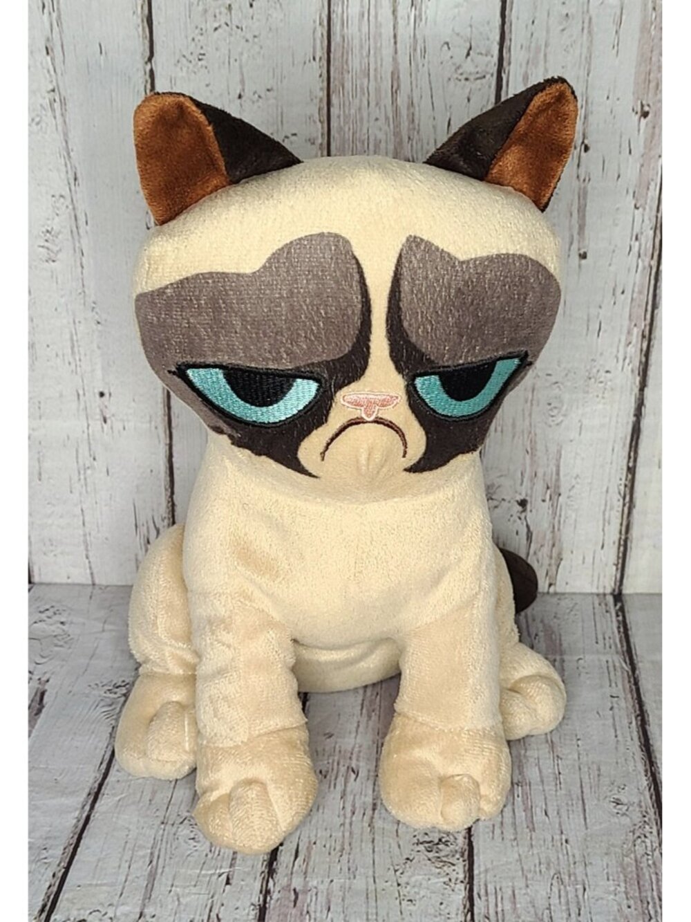 10" Toy Factory Grumpy Cat Kitty Plush Stuffed Animal Funny